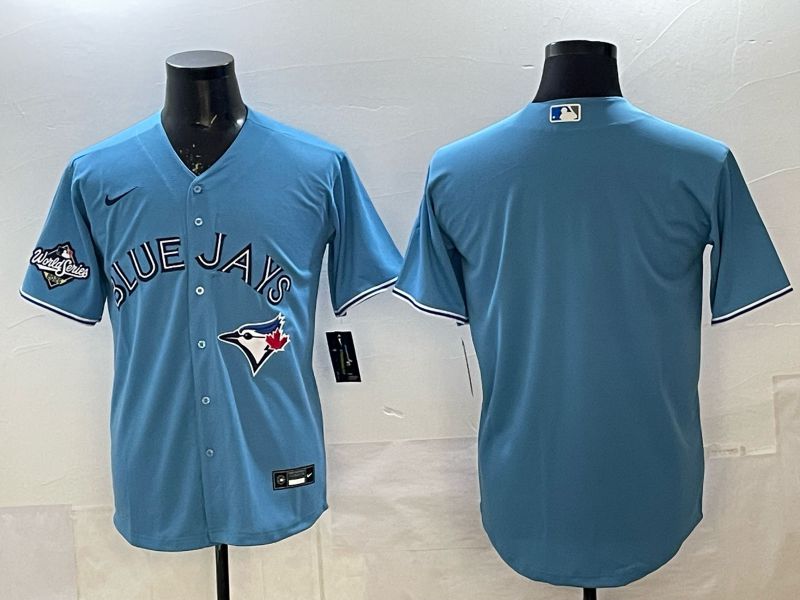 Men 2025 Toronto Blue Jays Blank Light Blue Game Nike MLB Jersey style 02->toronto blue jays->MLB Jersey